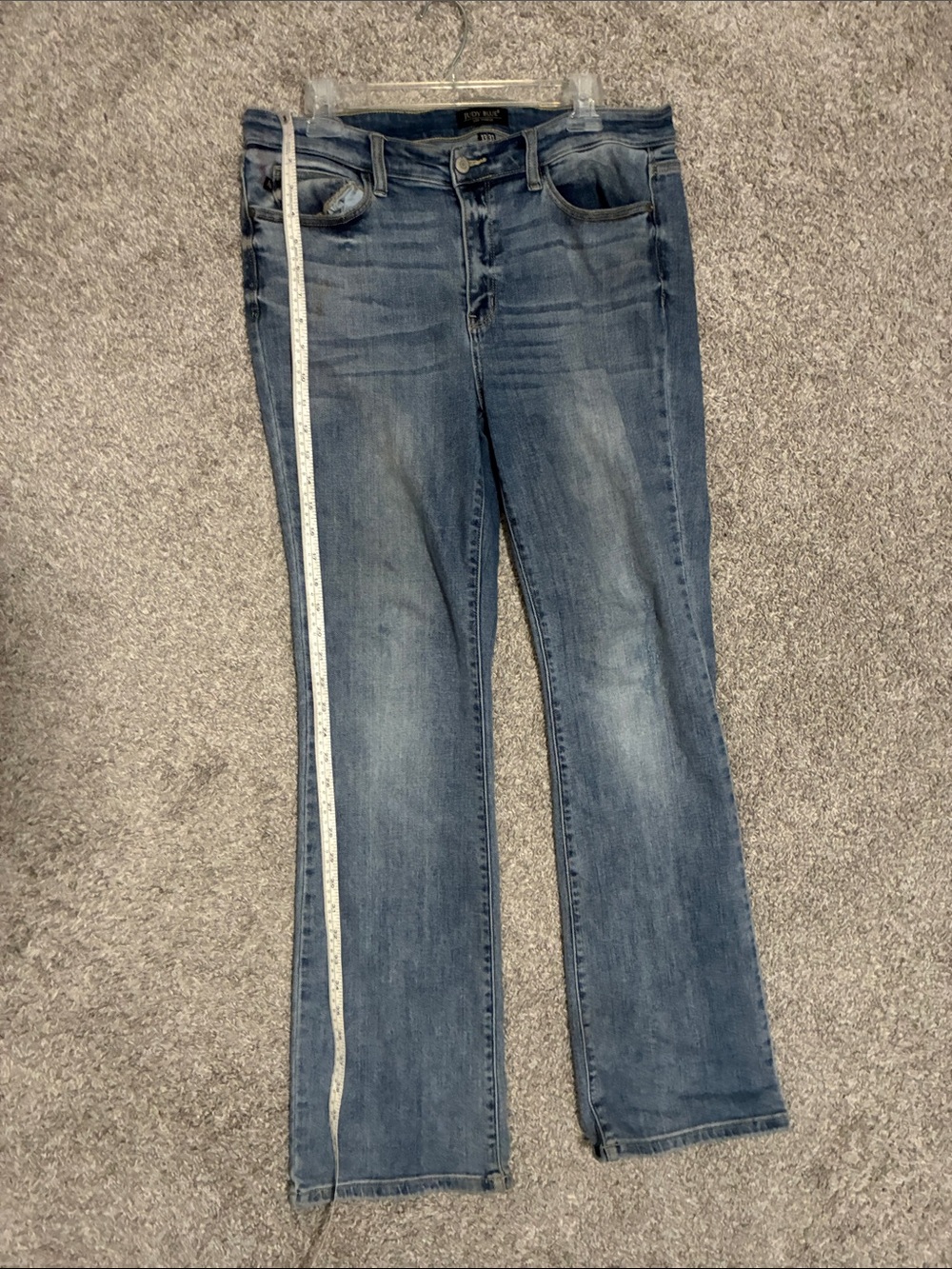 Judy Blue Mid Rise Blue Bootcut Jeans - Picture 5 of 9